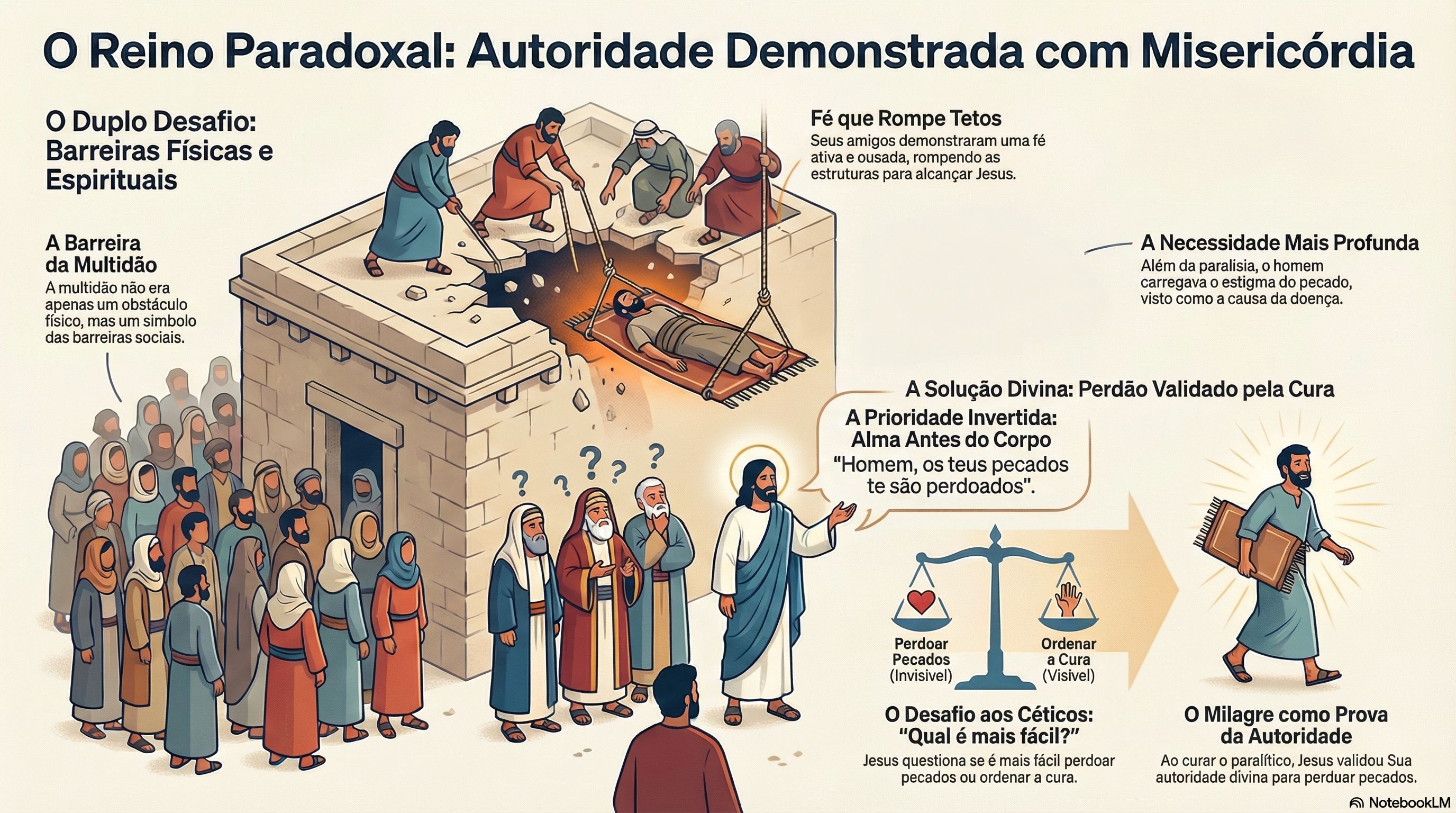 10. O Paradoxo do Reino: A Verdadeira Cura Além do Milagre Físico (Lucas 5:17-26)