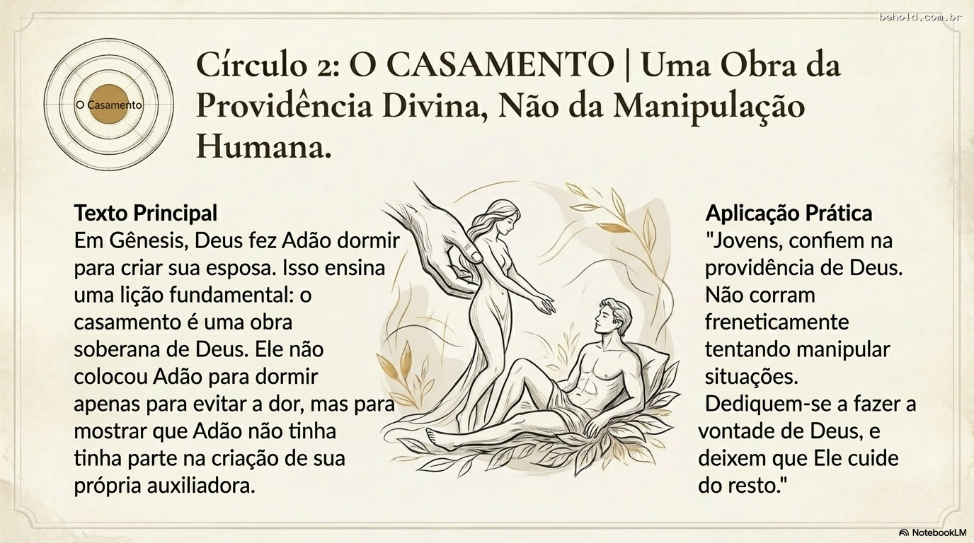 1. Fundamentos do Casamento Bíblico: Prioridades, Propósitos e a Santificação no Lar (Gn. 2:24; Rm. 8:28-29)