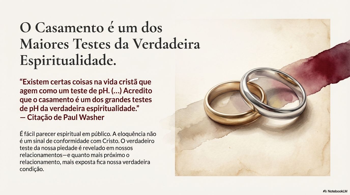 2. O Casamento como Teste de Espiritualidade: Amor Sacrificial, Submissão e Santificação (Ef. 5:21-33; Gn. 2:24)