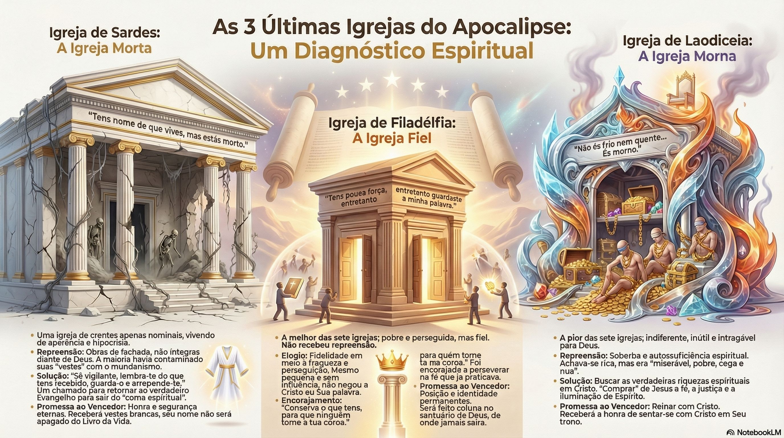 5. O Diagnóstico de Cristo: Lições Espirituais de Sardes, Filadélfia e Laodiceia (Ap. 3)