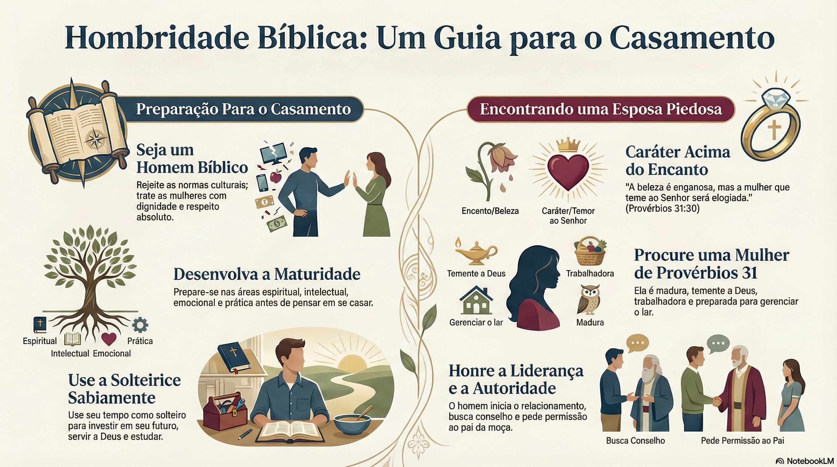 5. Masculinidade, Feminilidade e Corte Bíblica: Restaurando a Dignidade nos Relacionamentos Cristãos (Pv. 31; Gn. 2:24)