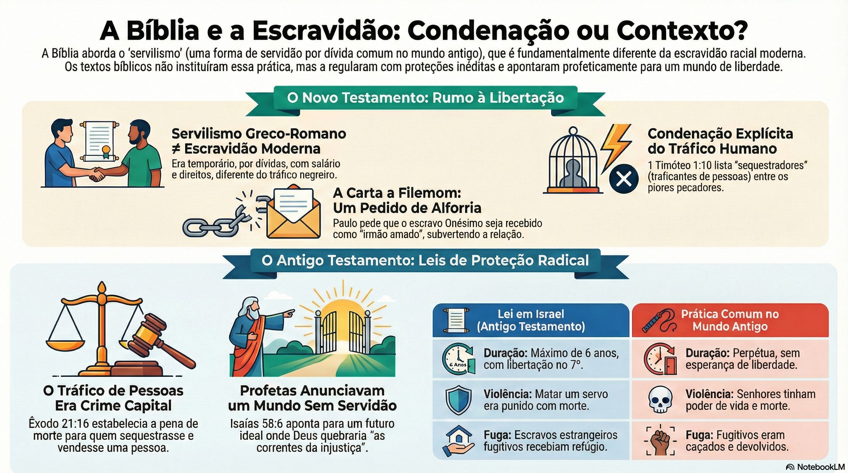 A Bíblia Defende a Escravidão? Uma Análise Teológica e Histórica (Êx 21; Fm 1; 1 Tm 1:10)