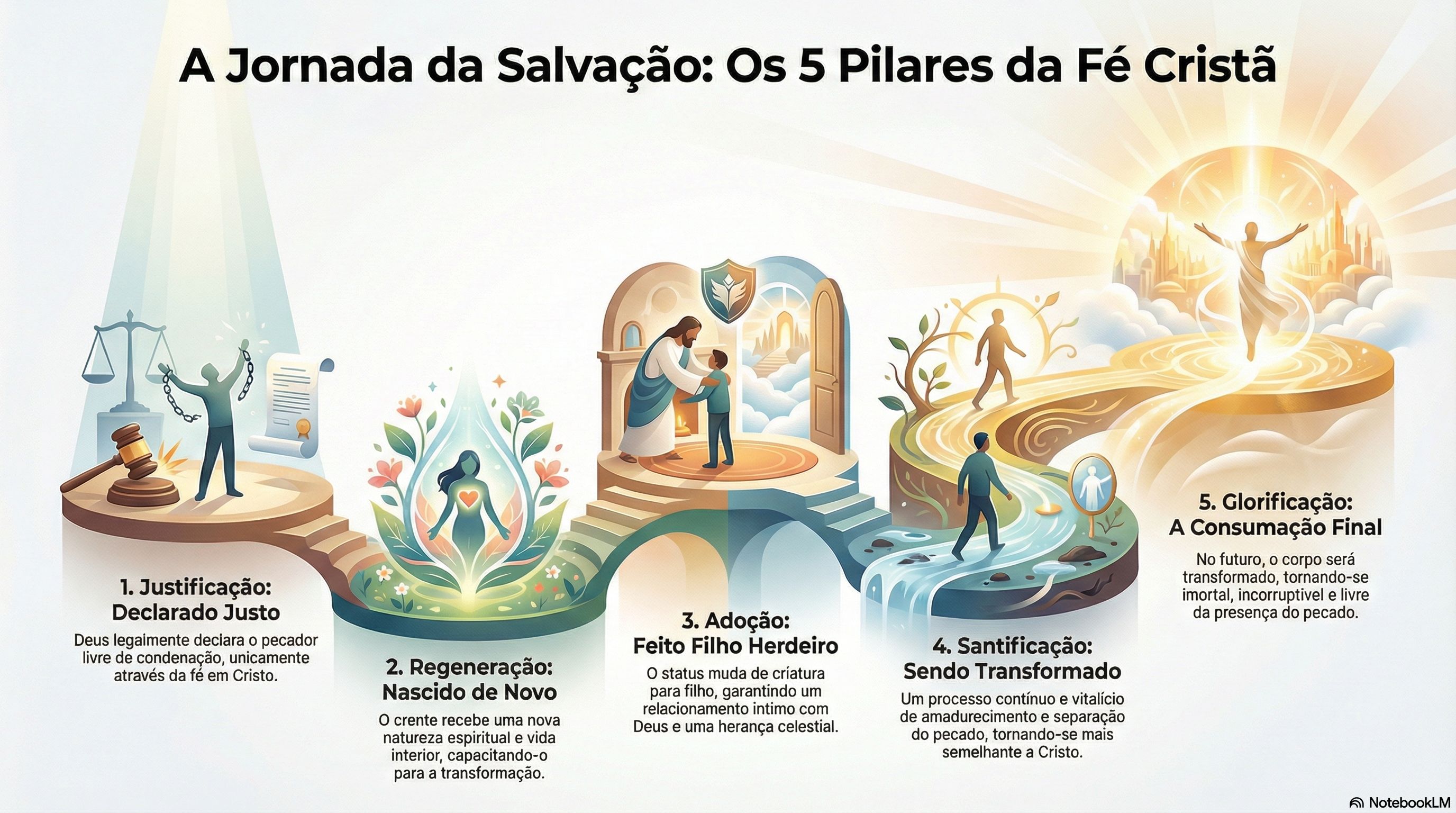 3. Os 5 Grandes Benefícios Espirituais da Salvação: Da Justificação à Glorificação (Rm. 8:30; Ef. 1:3)
