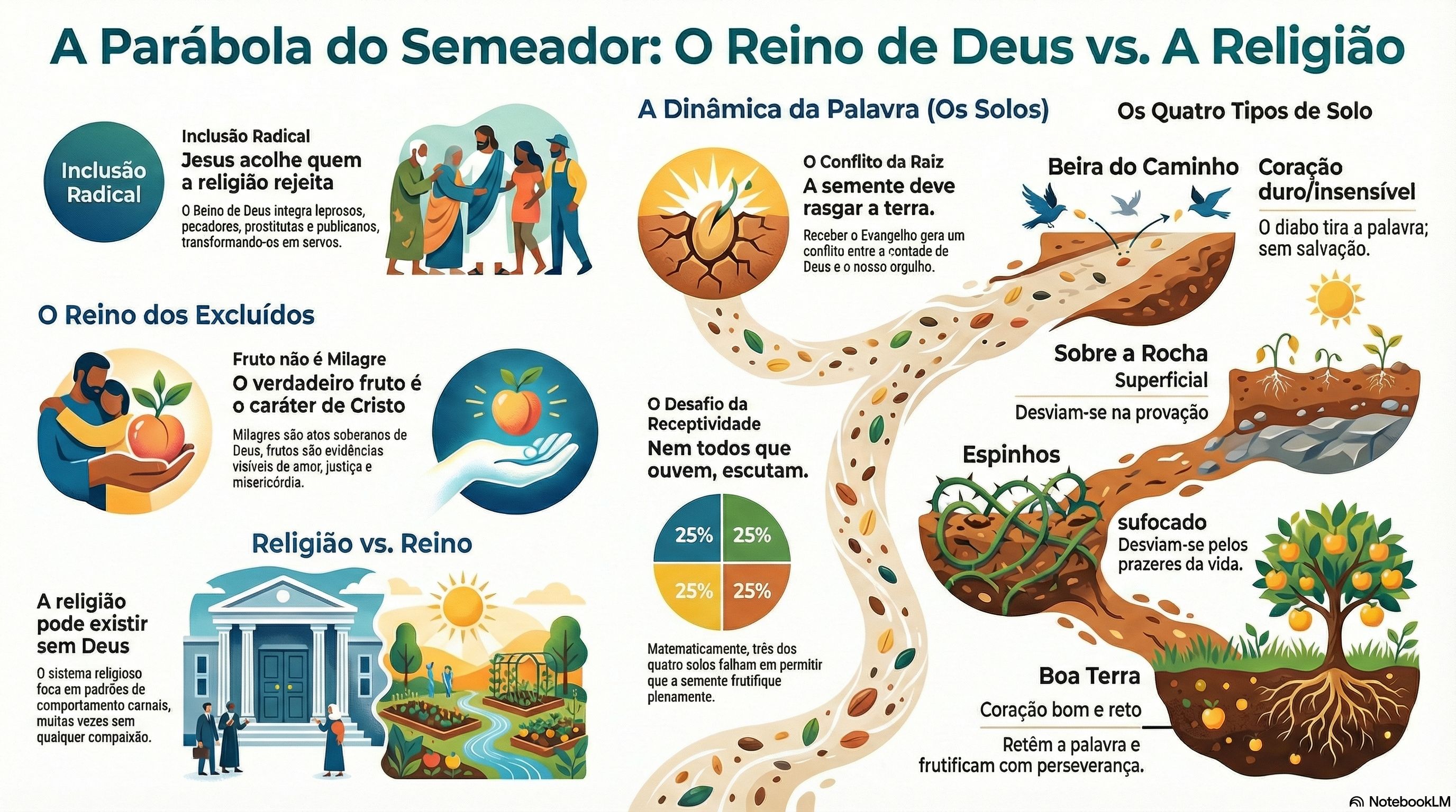 23. A Dinâmica do Reino e a Resposta do Coração: Reflexões sobre a Parábola do Semeador (Lc. 8; Mt. 7:15-23; Is. 6:9-10)